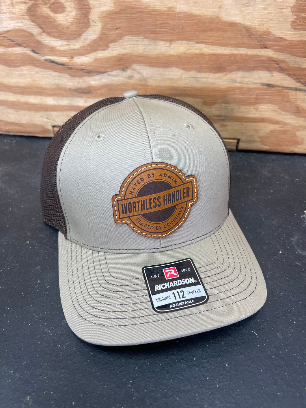 Tan Leather Hat