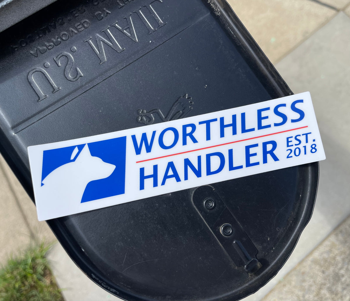 USPS Sticker – Worthless Handler