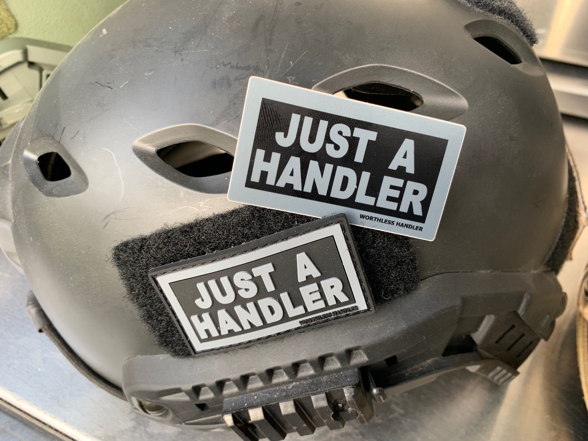 Just A Handler patch & sticker set – Worthless Handler