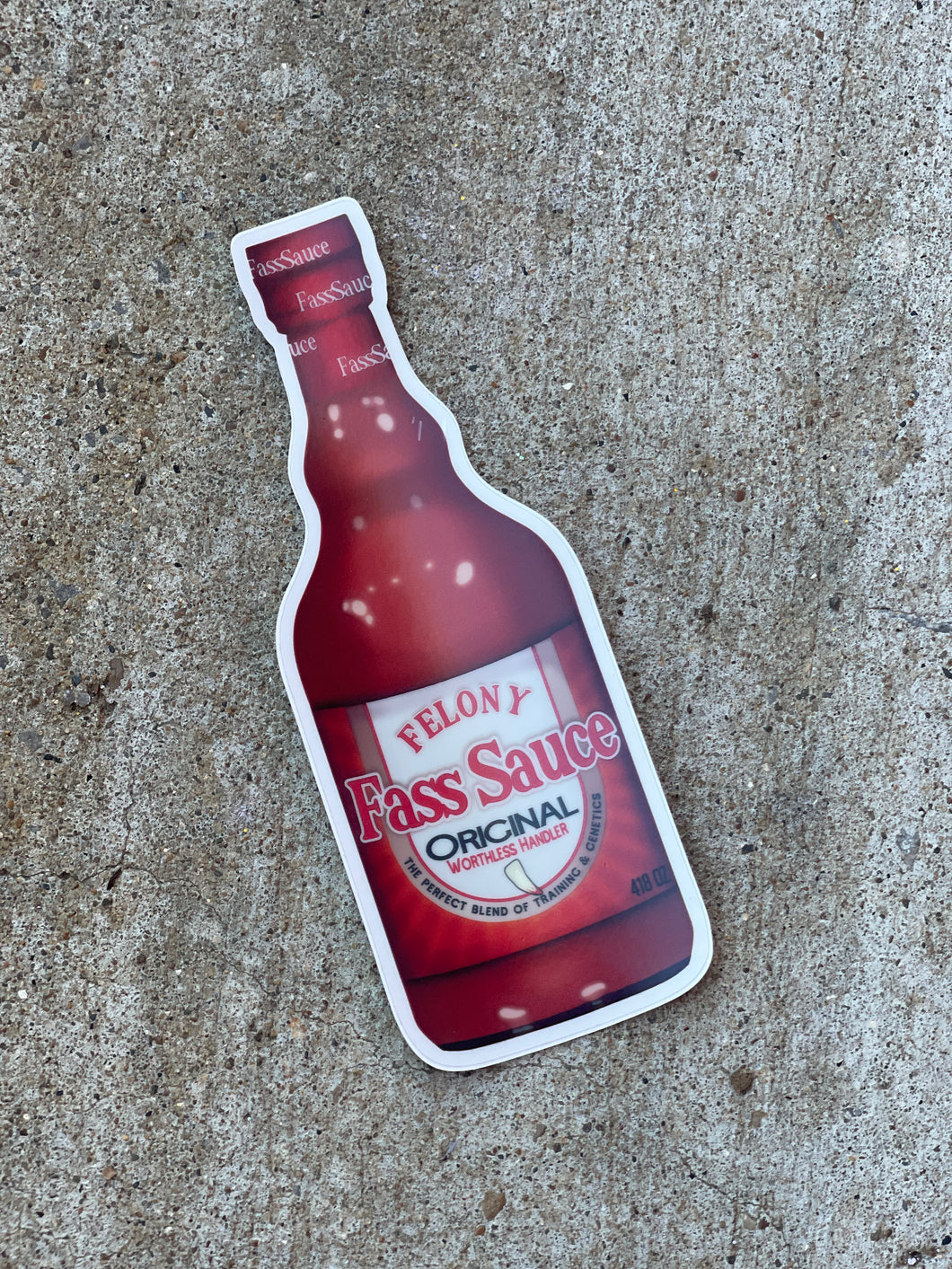 Fass Sticker Fass Sauce Sticker – Worthless Handler