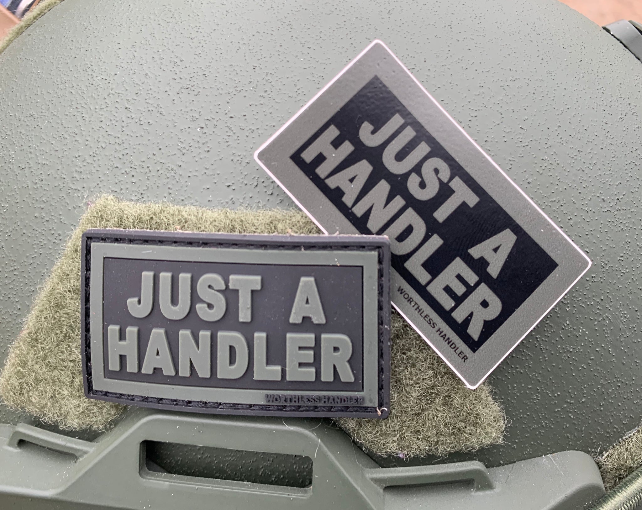 Just A Handler patch & sticker set – Worthless Handler